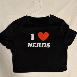 Black 'I Love Nerds' T-Shirt
